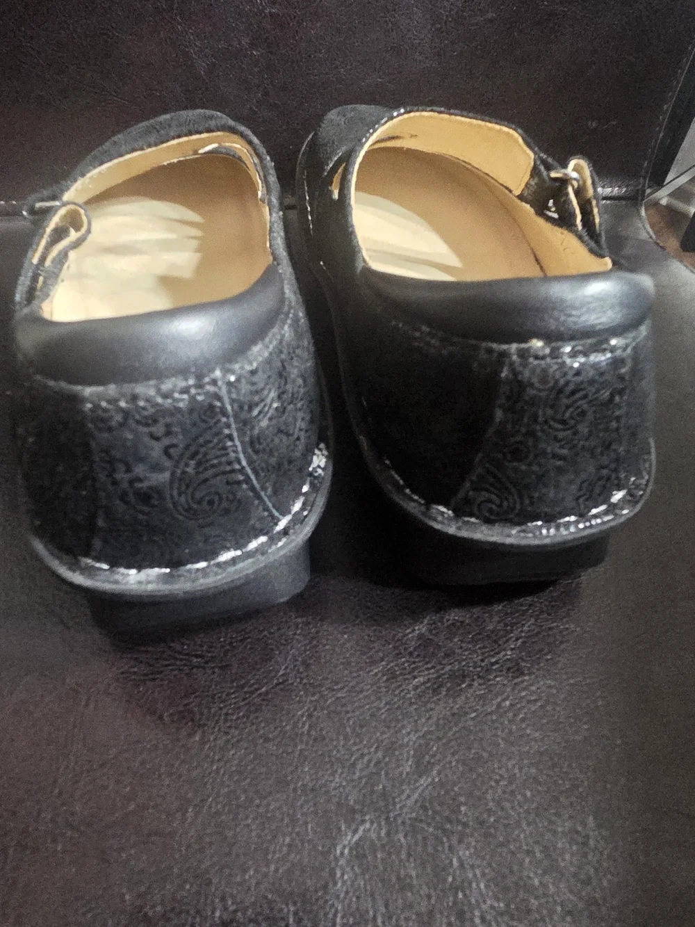 Alegria Women's Black Mary Jane Flats